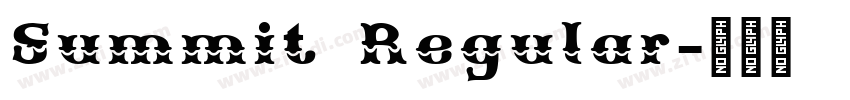 Summit Regular字体转换